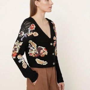 VINCE embroidered cardigan, size S